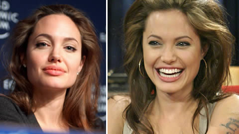 Belleza famosas: Labios de Angelina Jolie