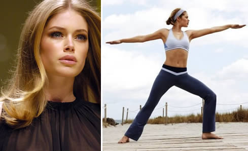 Famosas Yoga: Doutzen Kroes Victoria's Secret