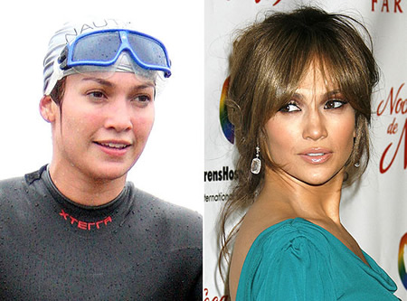 Famosa sin maquillaje: Jennifer Lopez sin maquillaje 