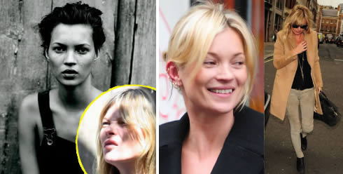 Maquillaje famosas: Kate Moss sin maquillaje