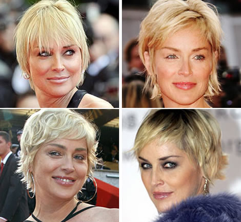Peinado famosas: El pelo corto de Sharon Stone